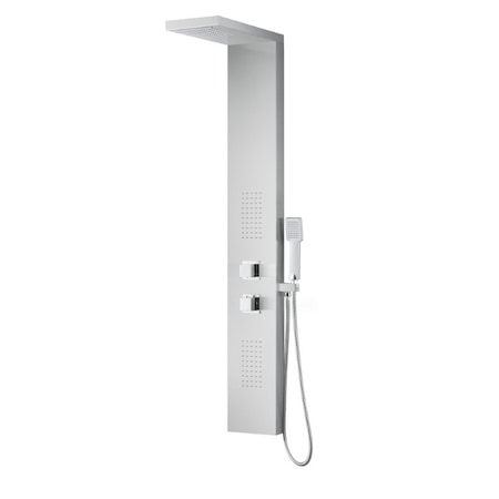 Anzzi Expanse 57" Shower Panel in Brushed Steel SP-AZ041